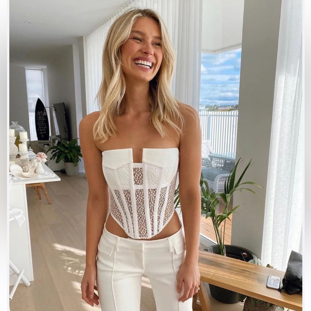 Dion Lee Lace Pocket Corset Top